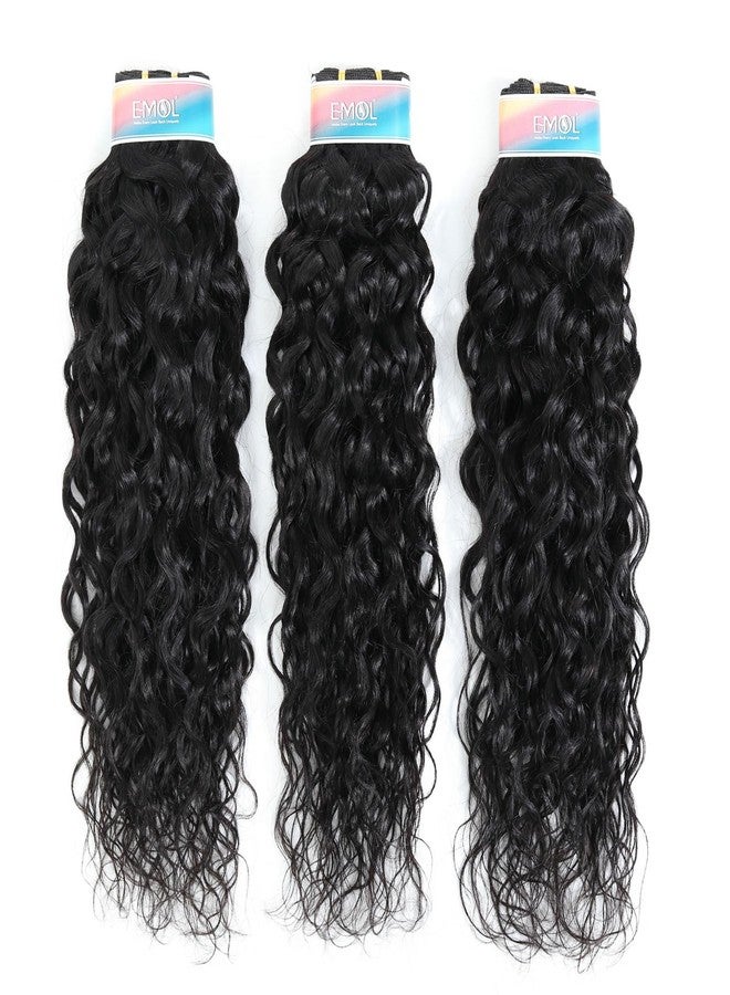 EMOL Water Wave Human Hair Bundles 8 10 12 Inch, Curly Bundles Human Hair Wet and Wavy, Short Soft Brazilian Weave Extensions for Black Women, 285g-300g - Image 2